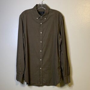 Massimo Dutti Men’s Corduroy Brown Shirt Size L